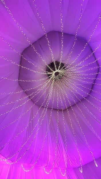 Full frame shot of illuminated purple ceiling