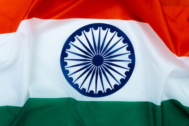 Full frame shot of indian flag