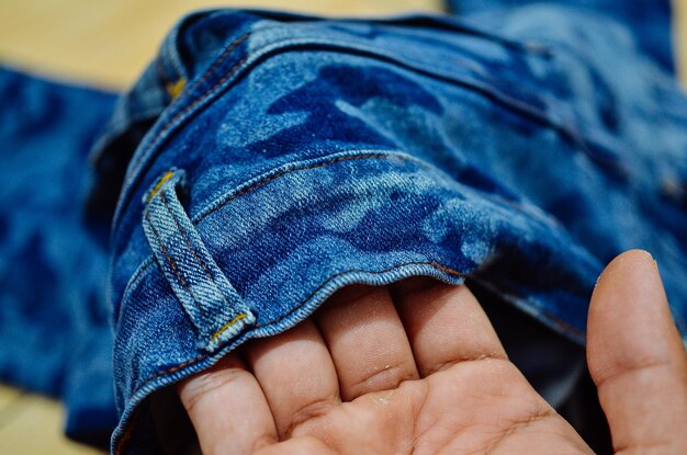 Photo full frame shot of jeans