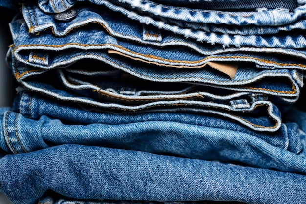 Foto a telaio completo di jeans