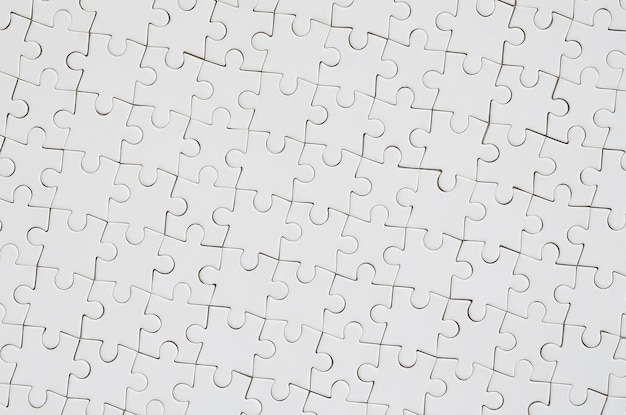 Photo full frame shot of jigsaw puzzle against white background