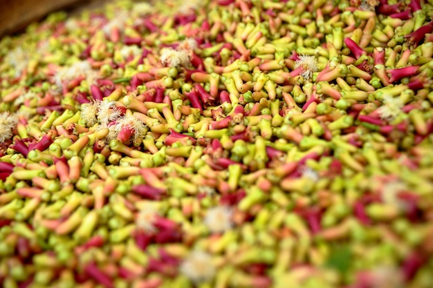 Full frame shot of leaves in market