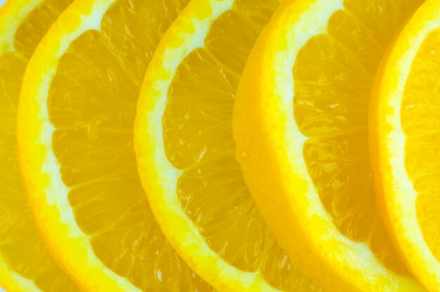 Full frame shot of lemon slices