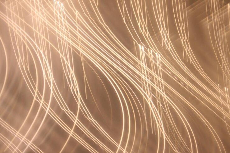 Photo full frame shot of light trails at night