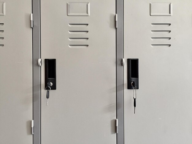 Photo full frame shot of lockers