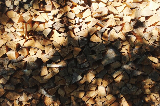 Full frame shot of logs