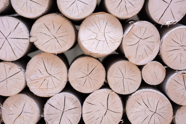 Photo full frame shot of logs