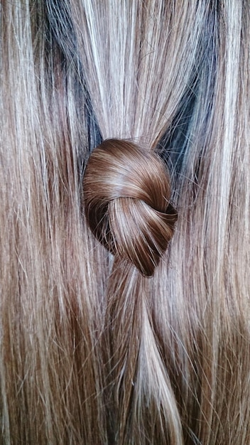 Photo full frame shot of long brown hair