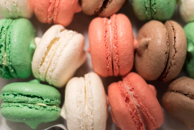 Full frame shot of macaroons