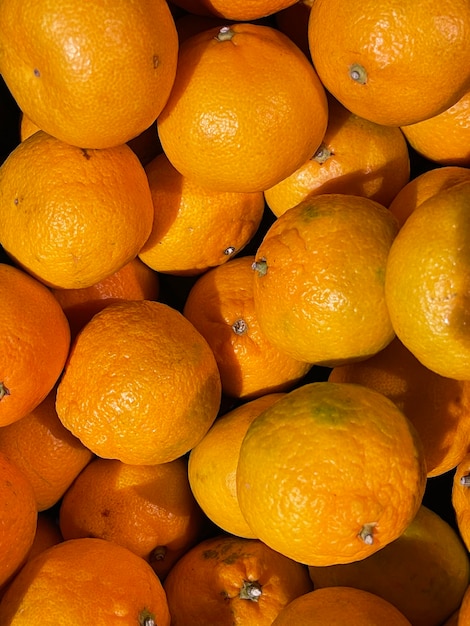 Full frame shot of mandarins for sale