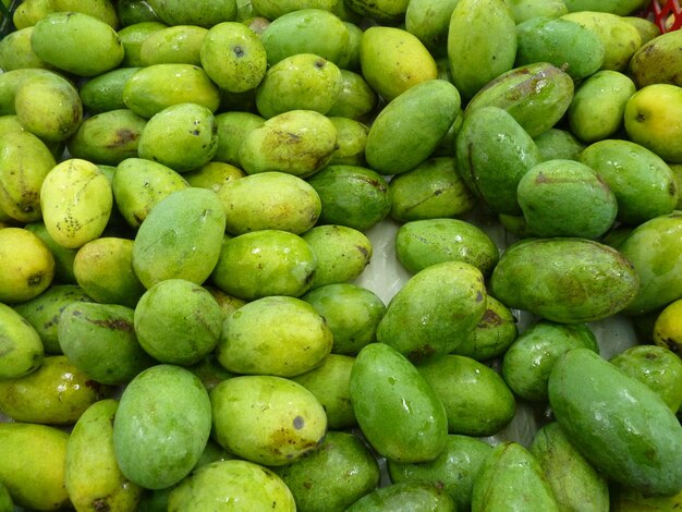 Full frame shot of mangos for sale in market