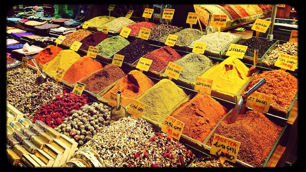 Full frame shot of market stall for sale