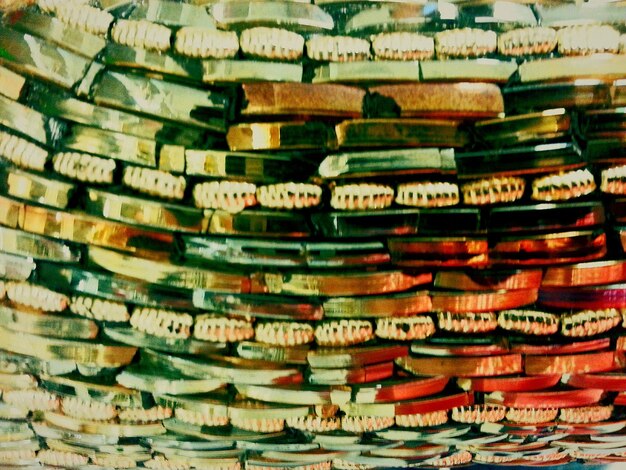 Photo full frame shot of market stall