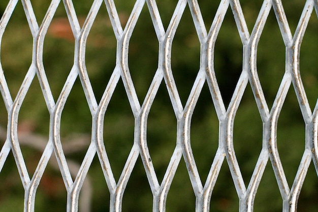 Photo full frame shot of metal fence