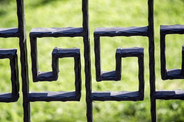 Photo full frame shot of metal fence