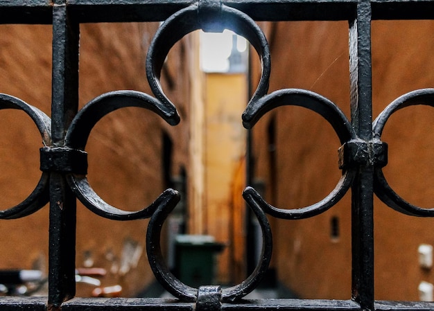 Full frame shot of metal gate