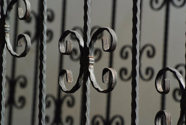 Photo full frame shot of metal gate