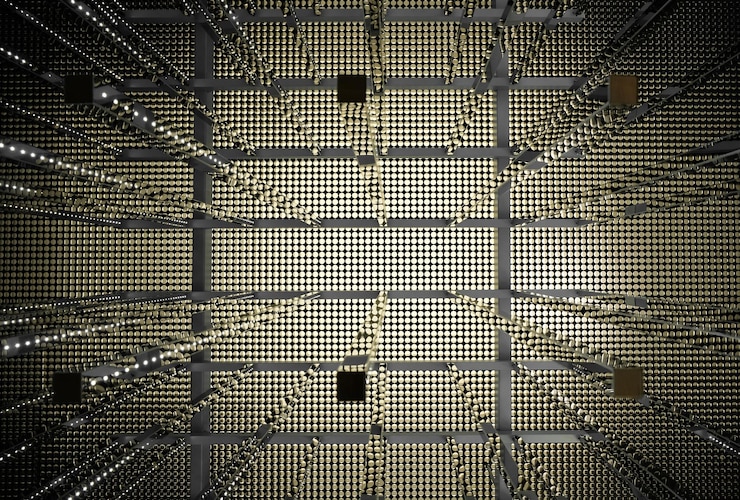 Photo full frame shot of metal grate in building
