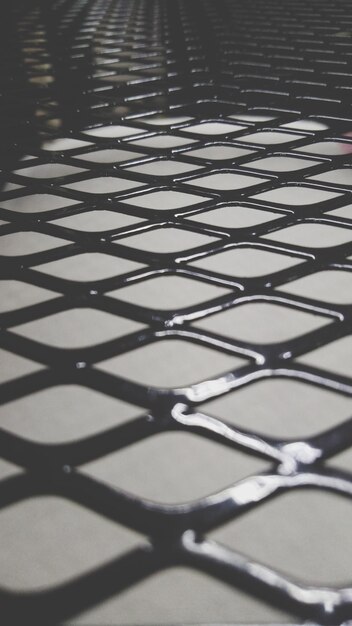 Full frame shot of metal grid