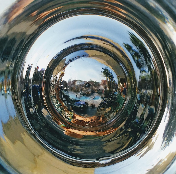 Photo full frame shot of metal with reflection