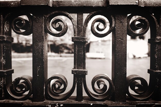 Photo full frame shot of metallic fence