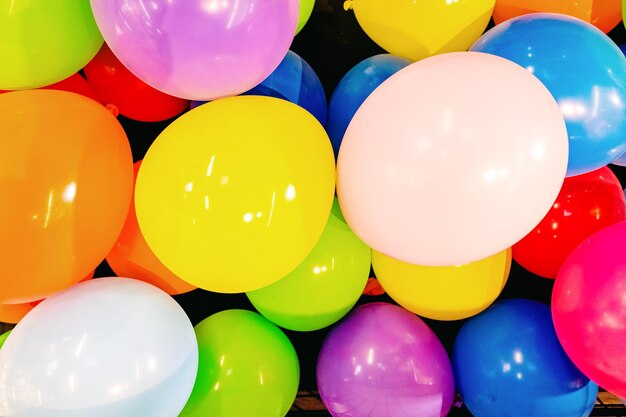 Full frame shot of multi colored balloons