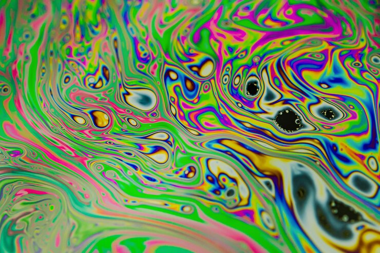 Photo full frame shot of multi colored bubbles