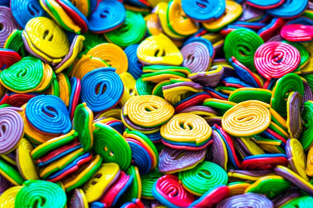 Full frame shot of multi colored candies for sale