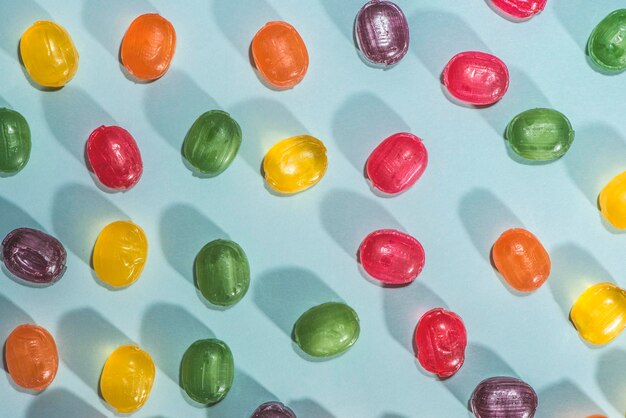 Photo full frame shot of multi colored candies