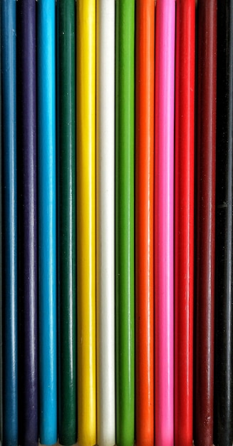 Full frame shot of multi colored pencils