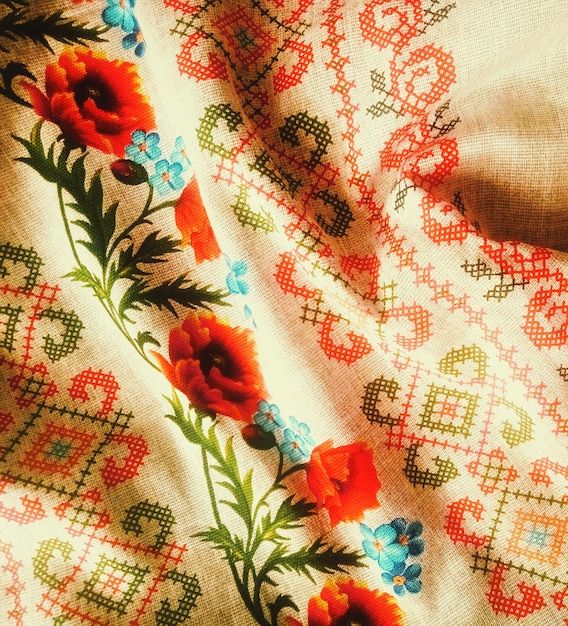 Photo full frame shot of multi colored textile