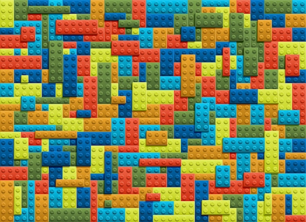 Photo full frame shot of multi colored toy blocks