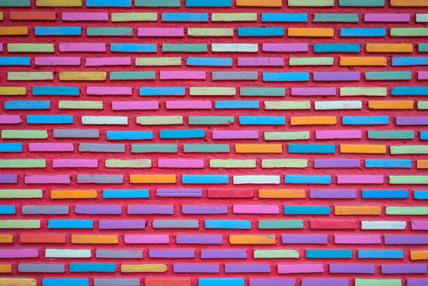 Photo full frame shot of multi colored wall