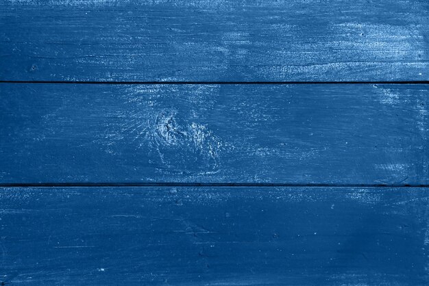 写真 青い木製の床のフルフレームショット