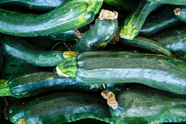 Фото Полный кадр свежих zucchinis