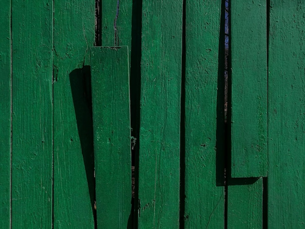 Фото Полный кадр зеленой деревянной двери