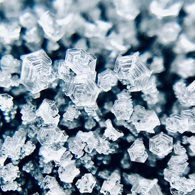 写真 氷の結晶のフルフレームショット