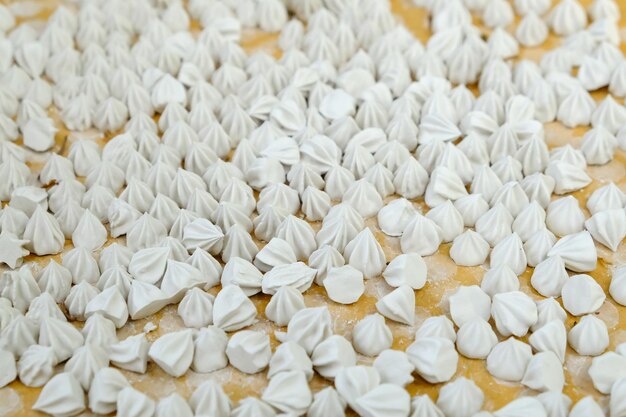写真 白い豆のフルフレームショット