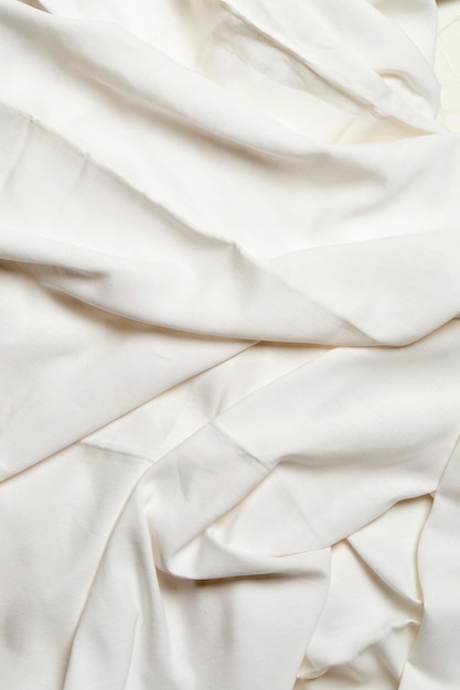 Фото Полный кадр белого простыни на кровати