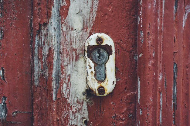 Photo full frame shot of old door