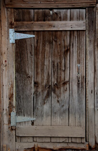 Photo full frame shot of old wooden door