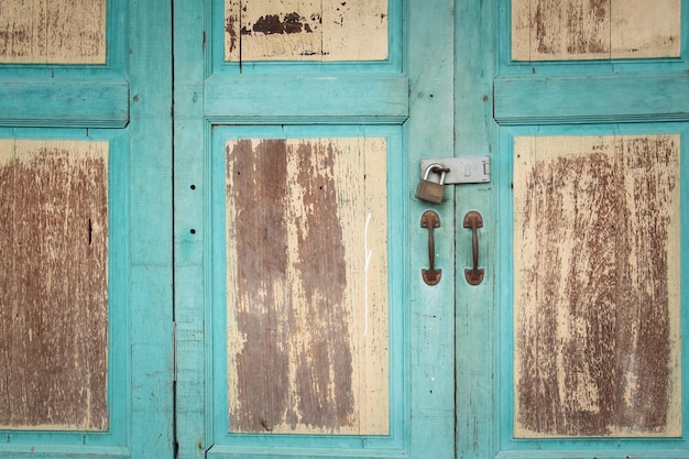 Photo full frame shot of old wooden door