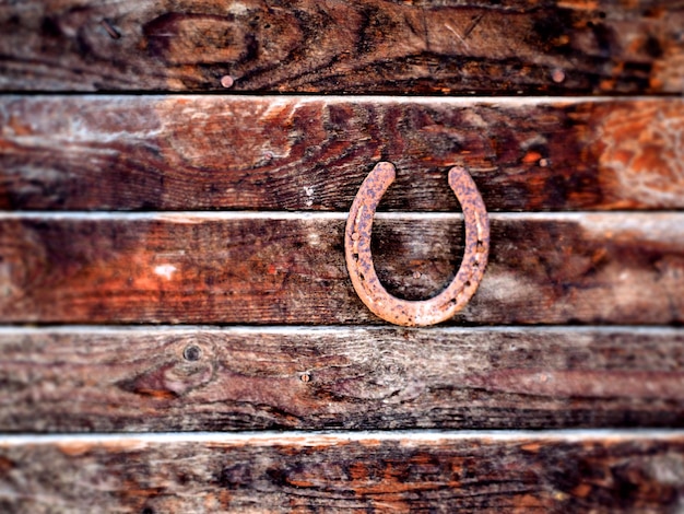 Photo full frame shot of old wooden door