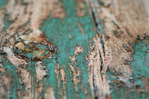 Foto fotografia completa di un vecchio tavolo di legno