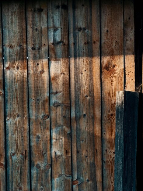 Photo full frame shot of old wooden wall