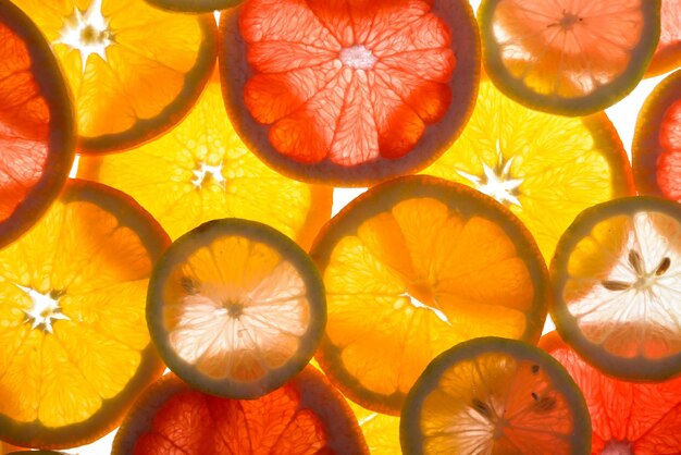 Full frame shot of orange fruits