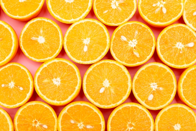 Full frame shot of orange fruits