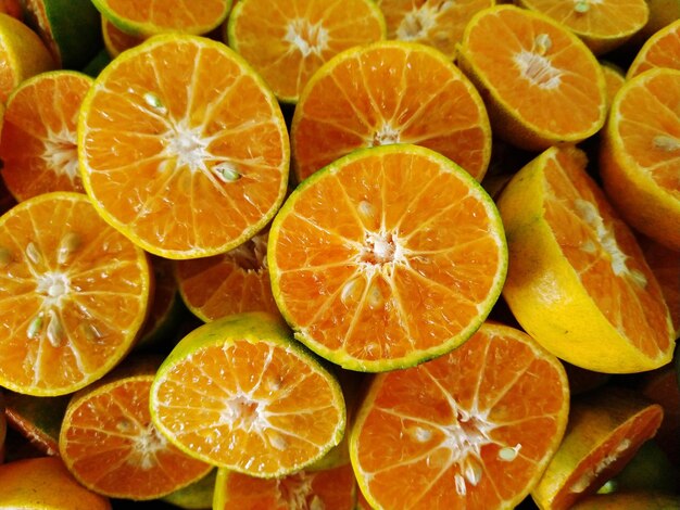 Full frame shot of orange fruits