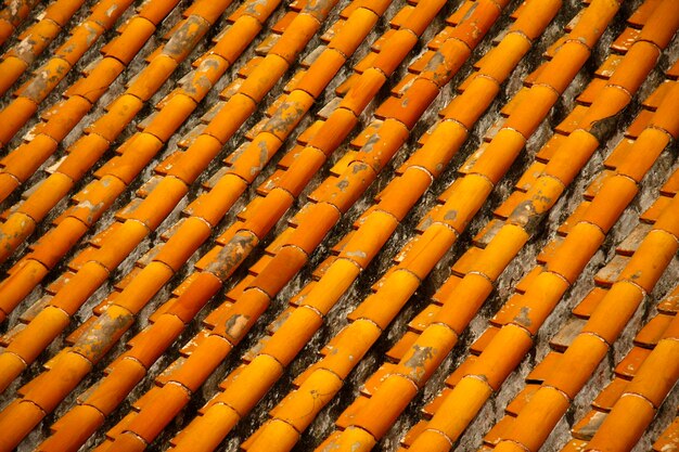 Full frame shot of orange pattern