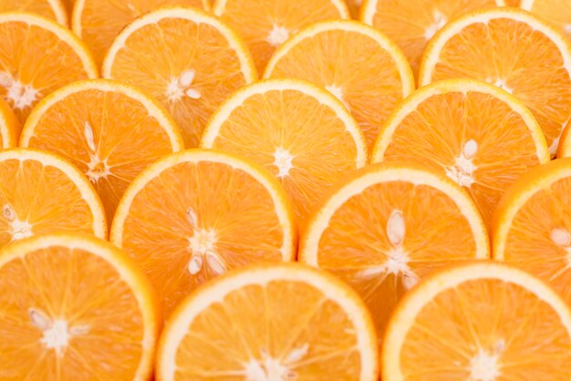 Full frame shot of orange slices